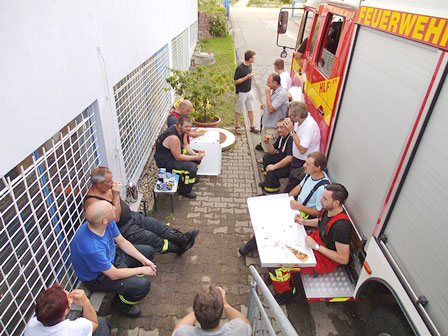 Feuerwehreinsatz bei der BEQUA in Bruchsal